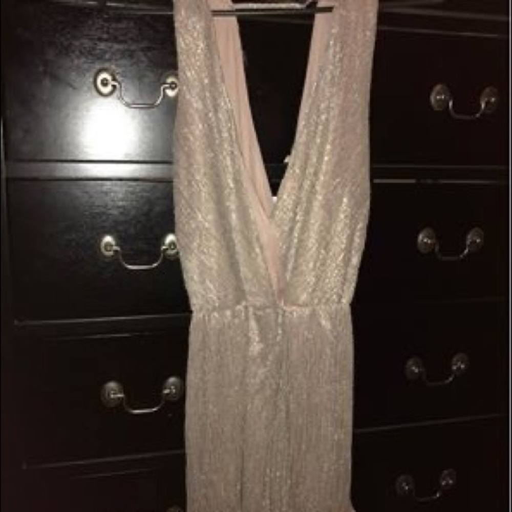 Dressy shiny glitter romper